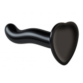 Черный фаллоимитатор-насадка Strap-On-Me P G spot Dildo size S - 16,4 см. - Strap-on-me - купить с доставкой в Сергиевом Посаде