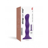Фиолетовая насадка Strap-On-Me Dildo Geisha Balls size XL - Strap-on-me - купить с доставкой в Сергиевом Посаде
