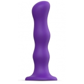 Фиолетовая насадка Strap-On-Me Dildo Geisha Balls size XL - Strap-on-me - купить с доставкой в Сергиевом Посаде