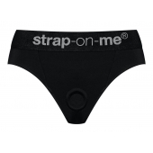 Черные трусики для насадок Heroine Lingerie Harness - size M - Strap-on-me - купить с доставкой в Сергиевом Посаде