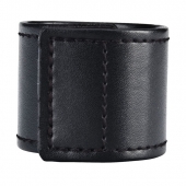 Хомут-утяжка для мошонки из искусственной кожи на липучке VELCRO BALL STRETCHER- 4 см. - BlueLine - в Сергиевом Посаде купить с доставкой
