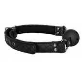 Черный кляп-шарик BALL GAG DIAMOND - Dream Toys - купить с доставкой в Сергиевом Посаде