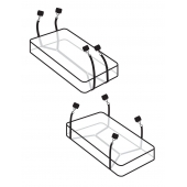 Фиксаторы для кровати WRAPAROUND MATTRESS RESTRAIN - Pipedream - купить с доставкой в Сергиевом Посаде
