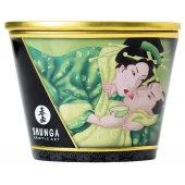 Массажная свеча Exotic Green Tea с ароматом зелёного чая - 170 мл. - Shunga - купить с доставкой в Сергиевом Посаде