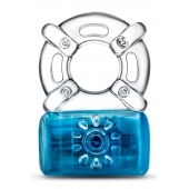 Синее эрекционное виброкольцо Pleaser Rechargeable C-Ring - Blush Novelties - в Сергиевом Посаде купить с доставкой