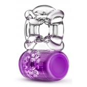 Фиолетовое эрекционное виброкольцо Pleaser Rechargeable C-Ring - Blush Novelties - в Сергиевом Посаде купить с доставкой
