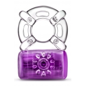 Фиолетовое эрекционное виброкольцо One Night Stand Vibrating C-Ring - Blush Novelties - в Сергиевом Посаде купить с доставкой