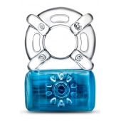 Синее эрекционное виброкольцо One Night Stand Vibrating C-Ring - Blush Novelties - в Сергиевом Посаде купить с доставкой