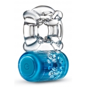 Синее эрекционное виброкольцо One Night Stand Vibrating C-Ring - Blush Novelties - в Сергиевом Посаде купить с доставкой
