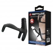Черная вибронасадка на пенис Vibrating Penis Sling - Baile - в Сергиевом Посаде купить с доставкой