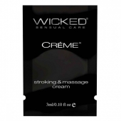 Крем для массажа и мастурбации Wicked Stroking and Massage Creme - 3 мл. - Wicked - купить с доставкой в Сергиевом Посаде