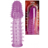 Фиолетовая насадка, удлиняющая половой член - 13,5 см. - Toyfa Basic - в Сергиевом Посаде купить с доставкой