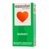 Презервативы анатомической формы Masculan Anatomic - 10 шт. - Masculan - купить с доставкой в Сергиевом Посаде