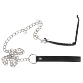 Зажим для половых губ с поводком Pussy Clamp With A Leash - Orion - купить с доставкой в Сергиевом Посаде