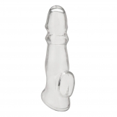 Прозрачная насадка для пениса Girthy Penis Enhancing Sleeve Extension - 17,1 см. - BlueLine - в Сергиевом Посаде купить с доставкой