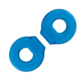 Комплект из двух колец для пениса 2-Pack Ultra-Stretch Stamina Endurance Ring - BlueLine - в Сергиевом Посаде купить с доставкой