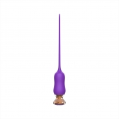 Фиолетовый тонкий стимулятор Nipple Vibrator - 23 см. - I-MOON - купить с доставкой в Сергиевом Посаде