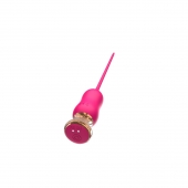 Розовый тонкий стимулятор Nipple Vibrator - 23 см. - I-MOON - купить с доставкой в Сергиевом Посаде