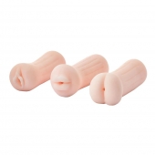 Набор из 3 мастурбаторов The Girl Next Door Tina - Dream Toys - в Сергиевом Посаде купить с доставкой
