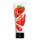 Лубрикант на водной основе OYO Aroma Gel Strawberry с ароматом клубники - 75 мл. - OYO - купить с доставкой в Сергиевом Посаде