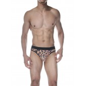 Мужские трусы-стринги с леопардовым принтом - Don Moris купить с доставкой