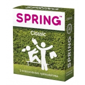 Классические презервативы SPRING CLASSIC - 3 шт. - SPRING - купить с доставкой в Сергиевом Посаде