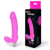 Розовый безремневой страпон Sexy Friend - 1137 - купить с доставкой в Сергиевом Посаде
