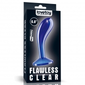 Синяя анальная втулка Flawless Clear Prostate Plug 6.0 - 15 см. - Lovetoy - в Сергиевом Посаде купить с доставкой