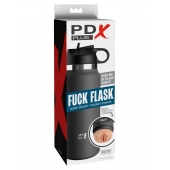 Серый мастурбатор в виде бутылки F*ck Flask - Pipedream - в Сергиевом Посаде купить с доставкой