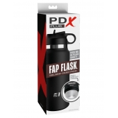Черный мастурбатор в виде бутылки Fap Flask - Pipedream - в Сергиевом Посаде купить с доставкой