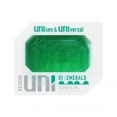 Зеленый мастурбатор-стимулятор Tenga Uni Emerald - Tenga - в Сергиевом Посаде купить с доставкой