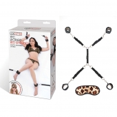 Леопардовая фиксация на матрас для рук и ног Classic Bedspreader - Lux Fetish - купить с доставкой в Сергиевом Посаде