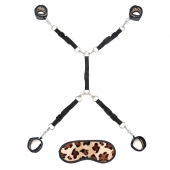Леопардовая фиксация на матрас для рук и ног Classic Bedspreader - Lux Fetish - купить с доставкой в Сергиевом Посаде
