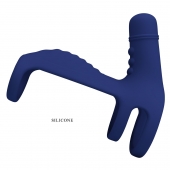 Синяя вибронасадка на пенис Vibrating Penis Sling - Baile - в Сергиевом Посаде купить с доставкой