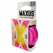 Ароматизированные презервативы Maxus Exotic Mix - 3 шт. - Maxus - купить с доставкой в Сергиевом Посаде