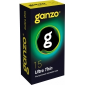 Прозрачные ультратонкие презервативы Ganzo Ultra thin - 15 шт. - Ganzo - купить с доставкой в Сергиевом Посаде