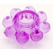 Мягкая фиолетовая гелевая насадка - Toyfa Basic - в Сергиевом Посаде купить с доставкой
