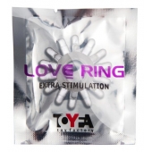 Прозрачное гелевое эрекционное кольцо с шипиками - Toyfa Basic - в Сергиевом Посаде купить с доставкой