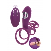 Фиолетовая эрекционная вибронасадка Halo Halo C-Ring Sleeve - Toy Joy - в Сергиевом Посаде купить с доставкой