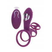 Фиолетовая эрекционная вибронасадка Halo Halo C-Ring Sleeve - Toy Joy - в Сергиевом Посаде купить с доставкой