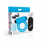 Голубое эрекционное виброкольцо 28X Remote Control Vibrating Cock Ring   Bullet - XR Brands - в Сергиевом Посаде купить с доставкой