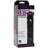 Насадка-фаллоимитатор Vac-U-Lock CodeBlack 8 Inch Classic Dong - 19,3 см. - Doc Johnson - купить с доставкой в Сергиевом Посаде