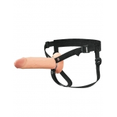 Полый страпон на ремнях 8’’ Hollow Silicone Strap-on - Pipedream - купить с доставкой в Сергиевом Посаде