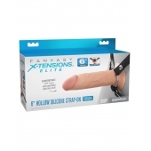Полый страпон на ремнях 6’’ Hollow Silicone Strap-on - Pipedream - купить с доставкой в Сергиевом Посаде