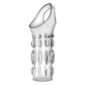 Прозрачная насадка на пенис Stretchy Studded Penis Sleeve Ring - Blush Novelties - в Сергиевом Посаде купить с доставкой