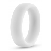 Белое люминесцентное эрекционное кольцо Silicone Glo Cock Ring - Blush Novelties - в Сергиевом Посаде купить с доставкой