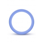 Голубое люминесцентное кольцо Silicone Glo Cock Ring - Blush Novelties - в Сергиевом Посаде купить с доставкой