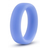 Голубое люминесцентное кольцо Silicone Glo Cock Ring - Blush Novelties - в Сергиевом Посаде купить с доставкой