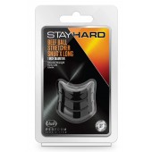 Черное эрекционное кольцо на мошонку Beef Ball Stretcher Snug X Long - Blush Novelties - в Сергиевом Посаде купить с доставкой