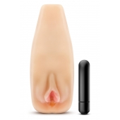 Мастурбатор-вагина с вибрацией Soft   Wet Natasha Realistic Beige Masturbator - Blush Novelties - в Сергиевом Посаде купить с доставкой